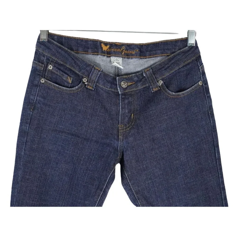 Wet Seal Jeans Juniors Size 7‎ Low Rise Flare Bootcut Stretch Y2K 90s Blue Denim